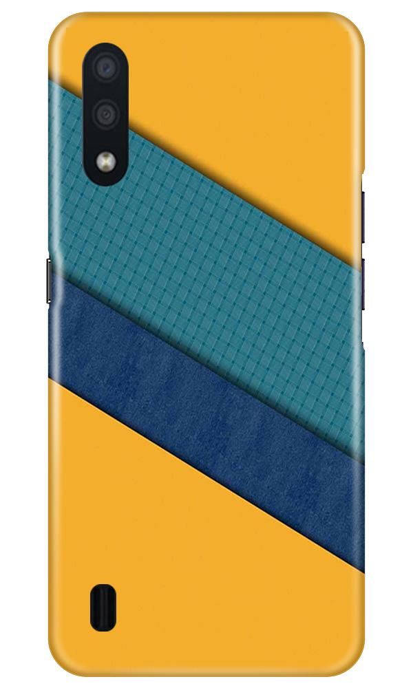 Diagonal Pattern Mobile Back Case for Samsung Galaxy M01 (Design - 370)