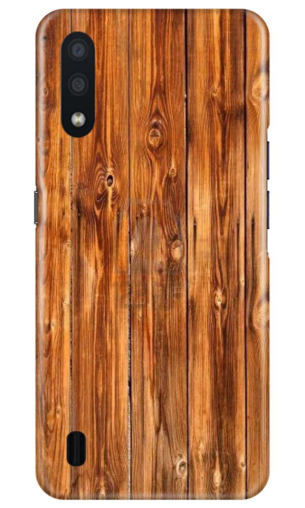 Wooden Texture Mobile Back Case for Samsung Galaxy M01 (Design - 376)