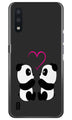 Panda Love Mobile Back Case for Samsung Galaxy M01 (Design - 398)