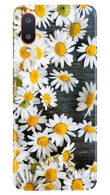 White flowers2 Mobile Back Case for Samsung Galaxy M02 (Design - 62)