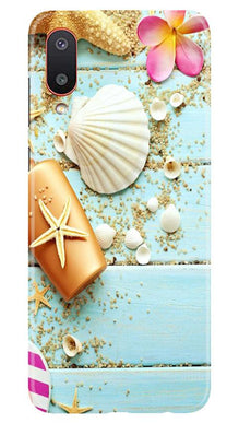 Sea Shells Mobile Back Case for Samsung Galaxy M02 (Design - 63)