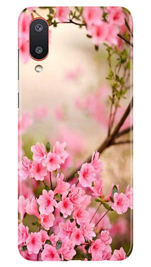 Pink flowers Mobile Back Case for Samsung Galaxy M02 (Design - 69)