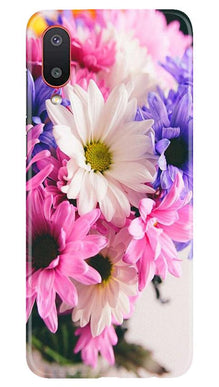 Coloful Daisy Mobile Back Case for Samsung Galaxy M02 (Design - 73)