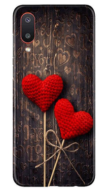 Red Hearts Mobile Back Case for Samsung Galaxy M02 (Design - 80)