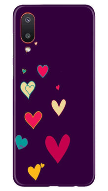 Purple Background Mobile Back Case for Samsung Galaxy M02  (Design - 107)