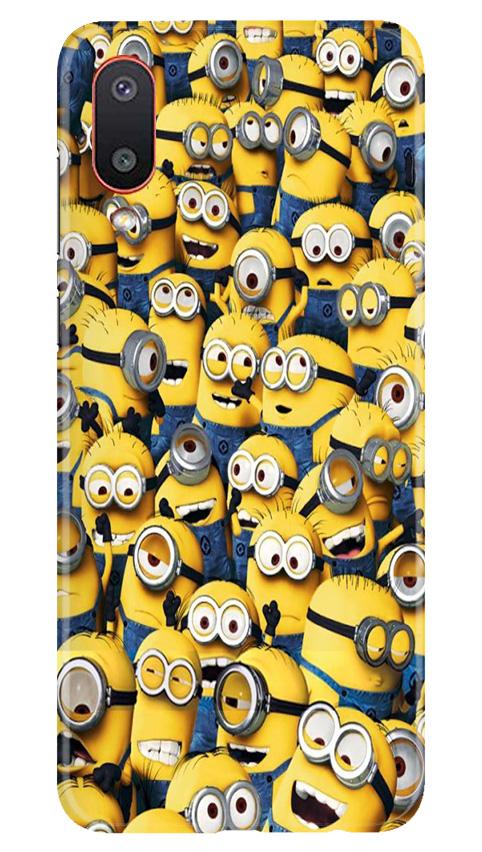 Minions Case for Samsung M02  (Design - 126)