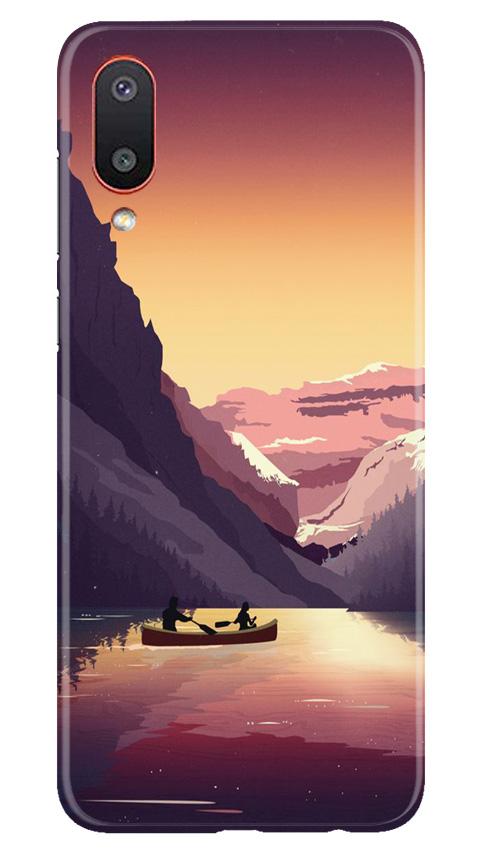 Mountains Boat Case for Samsung Galaxy M02 (Design - 181)