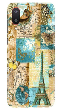 Travel Eiffel Tower Mobile Back Case for Samsung Galaxy M02 (Design - 206)