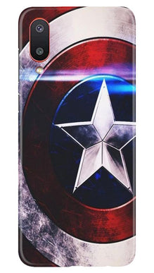 Captain America Shield Mobile Back Case for Samsung Galaxy M02 (Design - 250)
