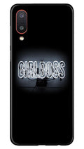 Girl Boss Black Case for Samsung M02 (Design No. 268)