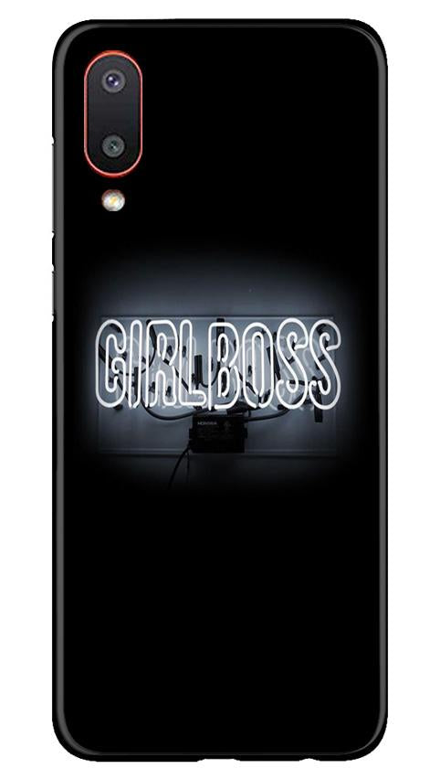 Girl Boss Black Case for Samsung M02 (Design No. 268)