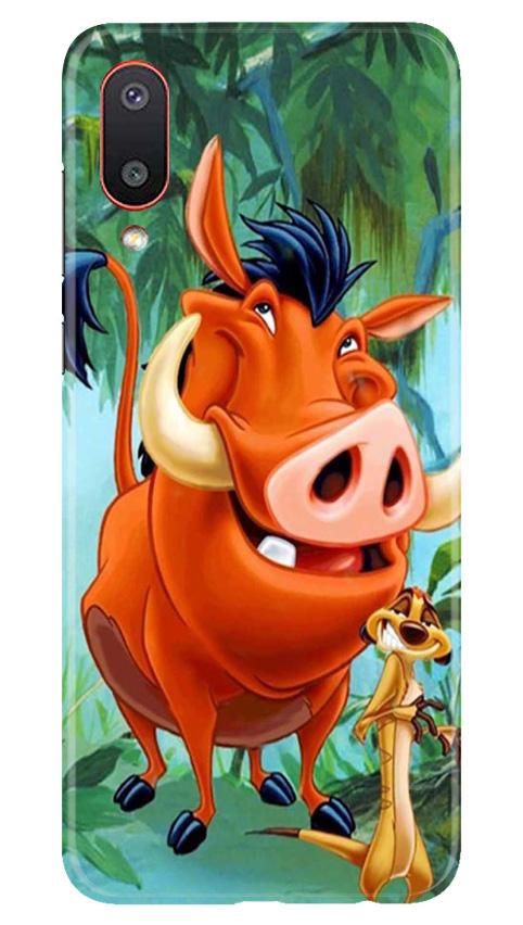 Timon and Pumbaa Mobile Back Case for Samsung Galaxy M02 (Design - 305)