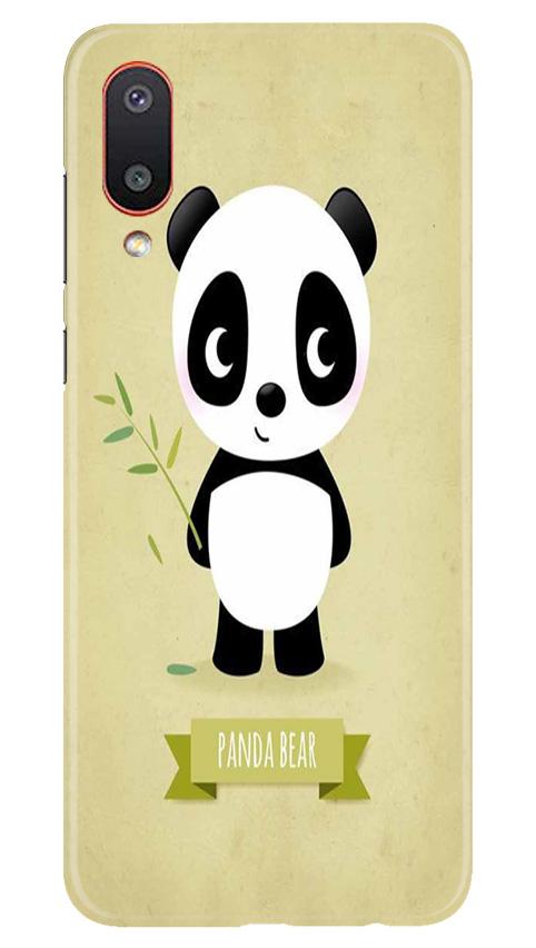 Panda Bear Mobile Back Case for Samsung Galaxy M02 (Design - 317)