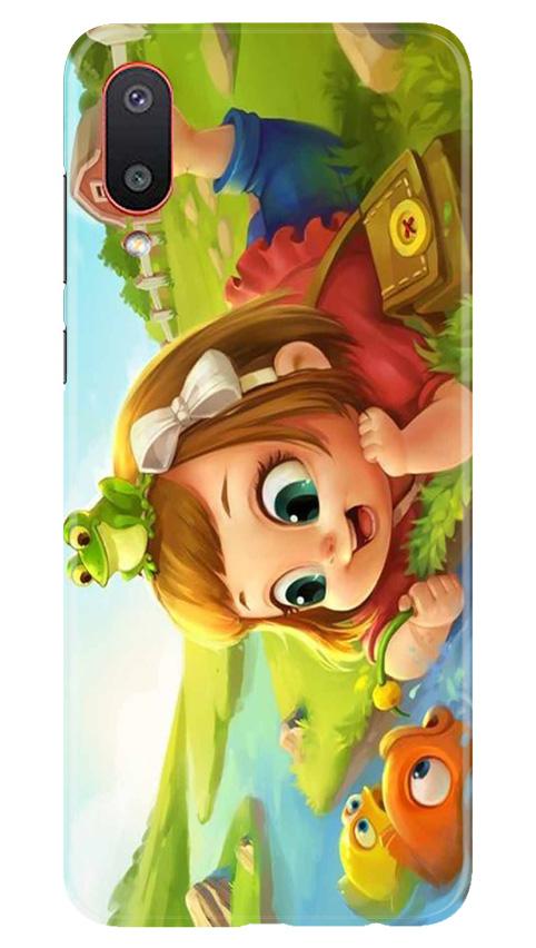 Baby Girl Mobile Back Case for Samsung Galaxy M02 (Design - 339)