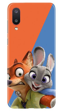 Cartoon Mobile Back Case for Samsung Galaxy M02 (Design - 346)