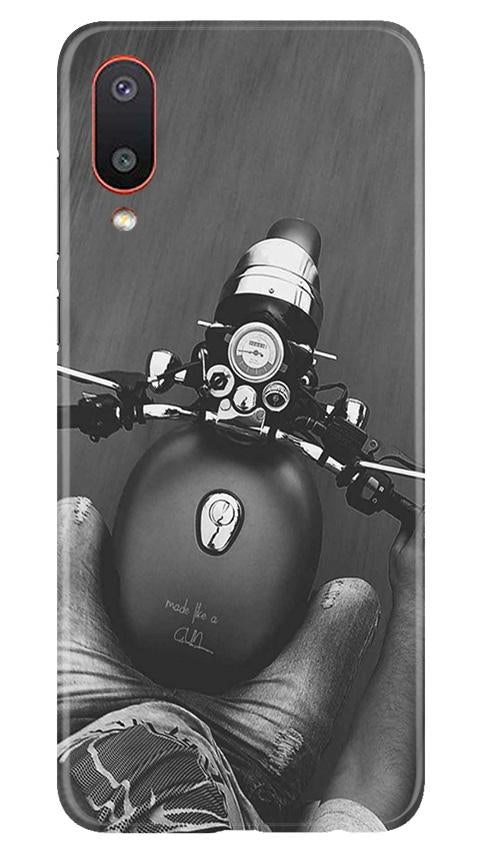 Royal Enfield Mobile Back Case for Samsung Galaxy M02 (Design - 382)