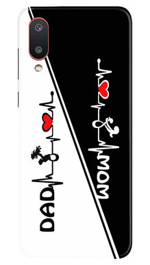 Love Mom Dad Mobile Back Case for Samsung Galaxy M02 (Design - 385)