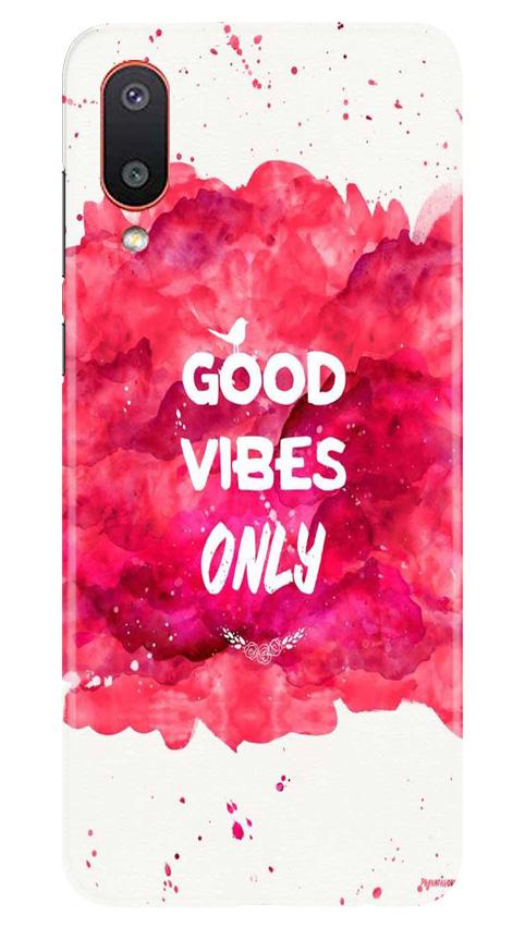 Good Vibes Only Mobile Back Case for Samsung Galaxy M02 (Design - 393)
