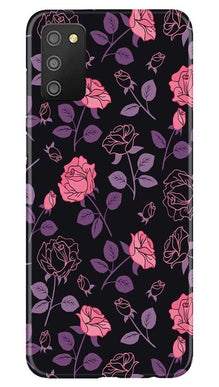 Rose Pattern Mobile Back Case for Samsung Galaxy F02s (Design - 2)