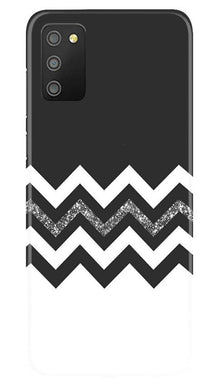 Black white Pattern2Mobile Back Case for Samsung Galaxy F02s (Design - 83)