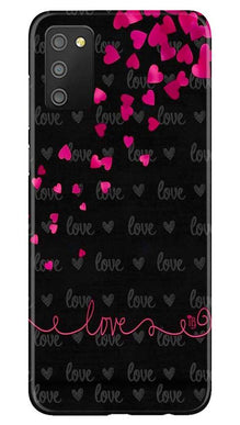 Love in Air Mobile Back Case for Samsung Galaxy M02s (Design - 89)