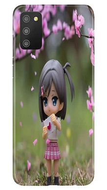 Cute Girl Mobile Back Case for Samsung Galaxy M02s (Design - 92)