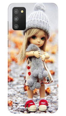 Cute Doll Mobile Back Case for Samsung Galaxy F02s (Design - 93)