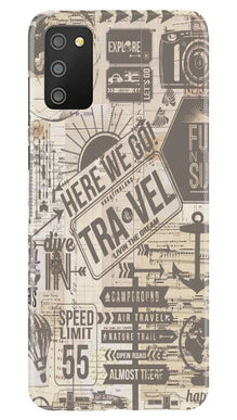 Travel Mobile Back Case for Samsung Galaxy M02s  (Design - 104)