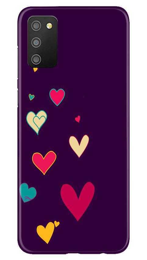 Purple Background Case for Samsung Galaxy F02s(Design - 107)