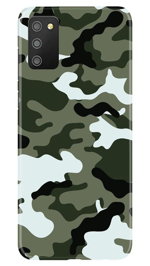 Army Camouflage Case for Samsung Galaxy F02s  (Design - 108)