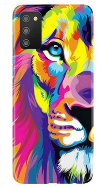 Colorful Lion Mobile Back Case for Samsung Galaxy M02s  (Design - 110)