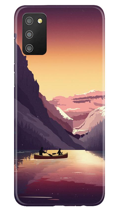 Mountains Boat Case for Samsung Galaxy M02s (Design - 181)