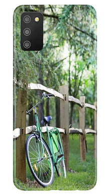 Bicycle Mobile Back Case for Samsung Galaxy M02s (Design - 208)