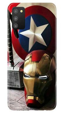 Ironman Captain America Mobile Back Case for Samsung Galaxy F02s (Design - 254)