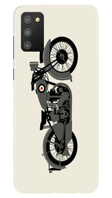 MotorCycle Mobile Back Case for Samsung Galaxy M02s (Design - 259)