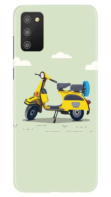 Vintage Scooter Mobile Back Case for Samsung Galaxy M02s (Design - 260)