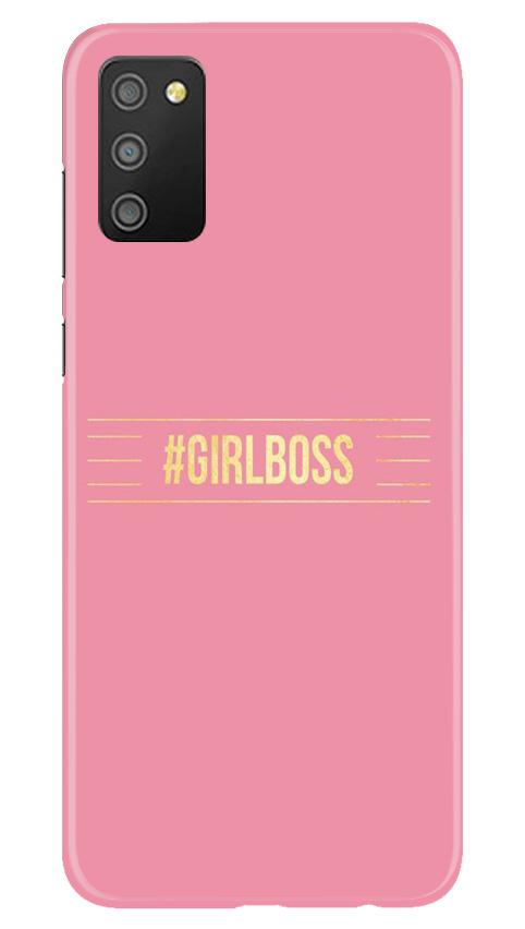 Girl Boss Pink Case for Samsung Galaxy M02s (Design No. 263)