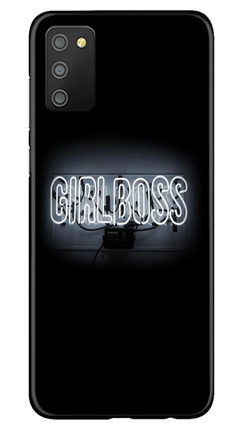 Girl Boss Black Case for Samsung Galaxy M02s (Design No. 268)