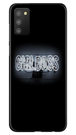 Girl Boss Black Case for Samsung Galaxy F02s (Design No. 268)