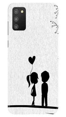 Cute Kid Couple Mobile Back Case for Samsung Galaxy M02s (Design - 283)