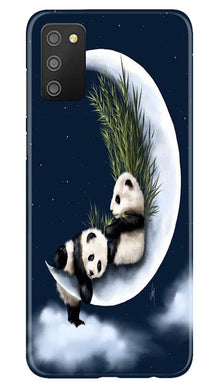 Panda Moon Mobile Back Case for Samsung Galaxy M02s (Design - 318)
