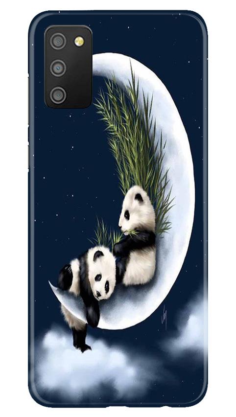 Panda Moon Mobile Back Case for Samsung Galaxy F02s (Design - 318)