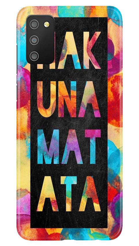 Hakuna Matata Mobile Back Case for Samsung Galaxy M02s (Design - 323)