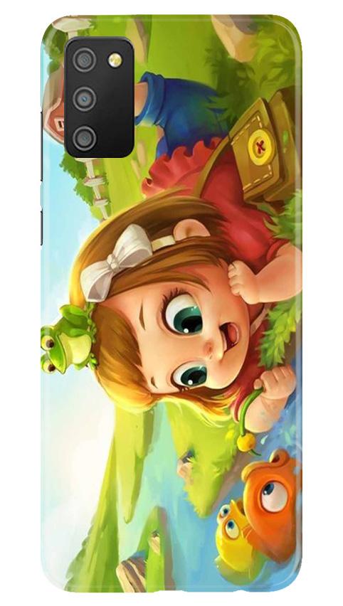 Baby Girl Mobile Back Case for Samsung Galaxy F02s (Design - 339)