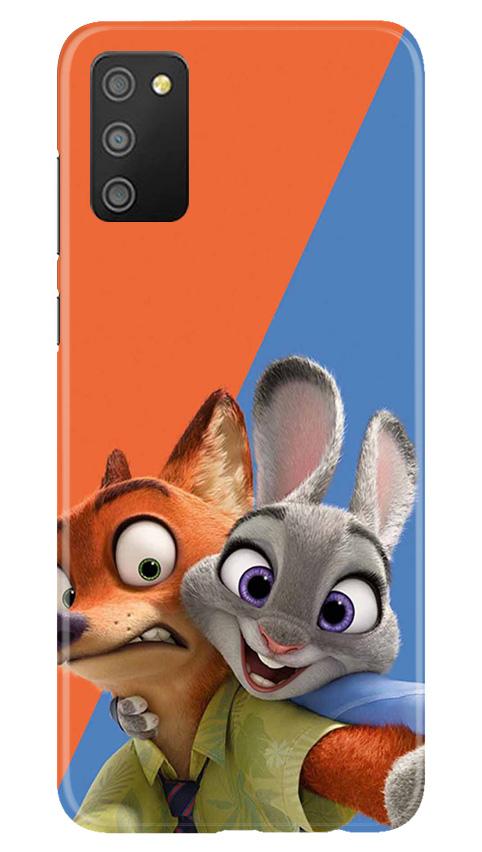 Cartoon Mobile Back Case for Samsung Galaxy F02s (Design - 346)