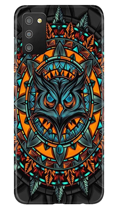 Owl Mobile Back Case for Samsung Galaxy M02s (Design - 360)