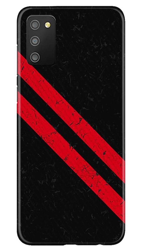 Black Red Pattern Mobile Back Case for Samsung Galaxy M02s (Design - 373)