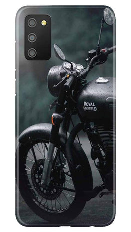 Royal Enfield Mobile Back Case for Samsung Galaxy F02s (Design - 380)