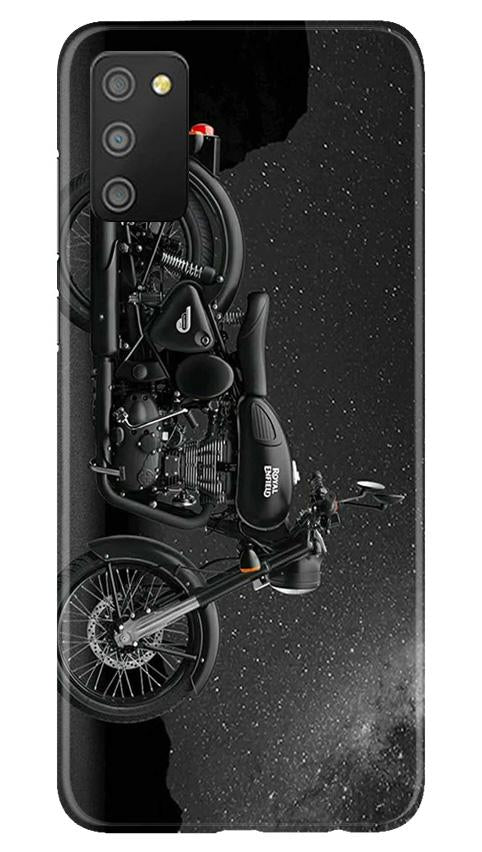 Royal Enfield Mobile Back Case for Samsung Galaxy F02s (Design - 381)