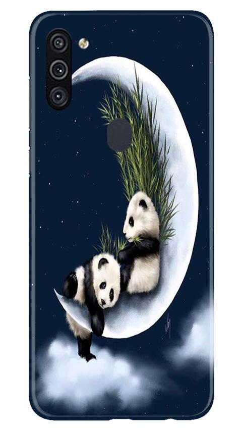 Panda Moon Mobile Back Case for Samsung Galaxy M11 (Design - 318)